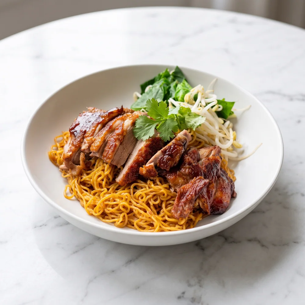 Egg Noodles with Duck