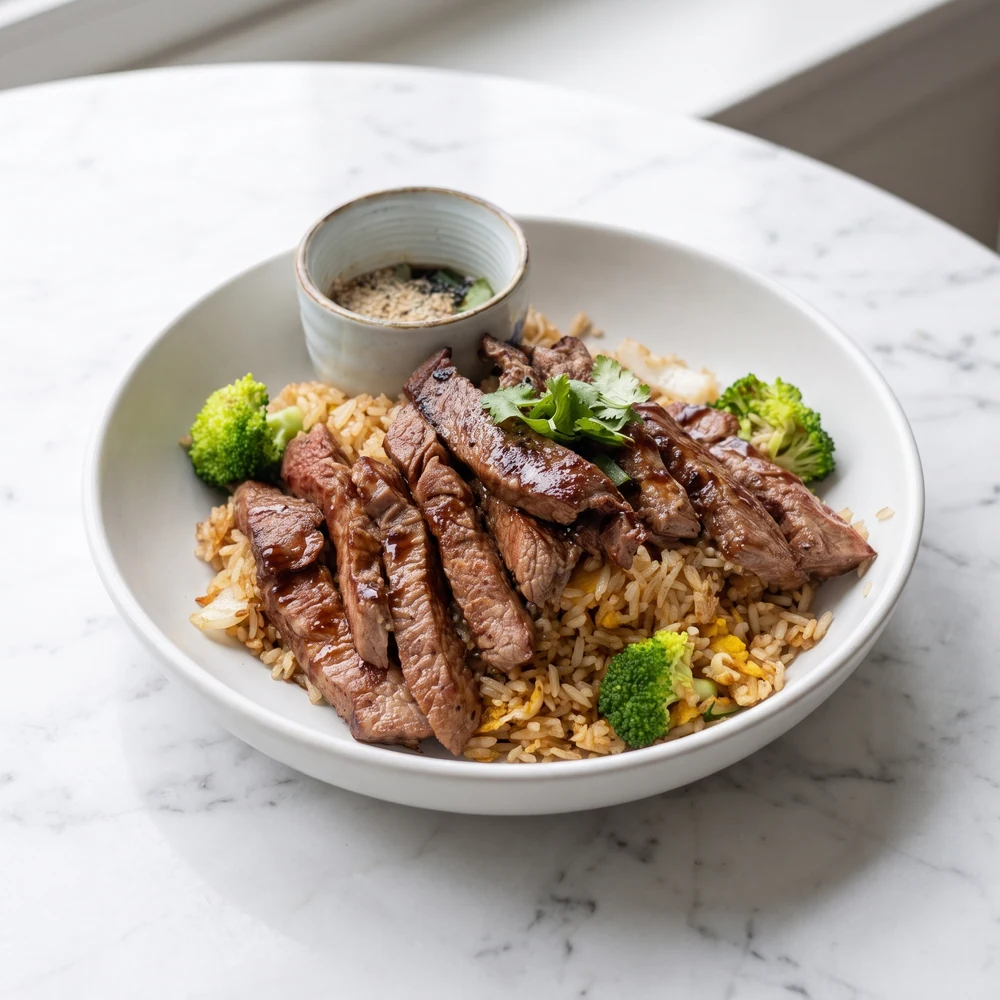 Grilled Beef Fried Rice