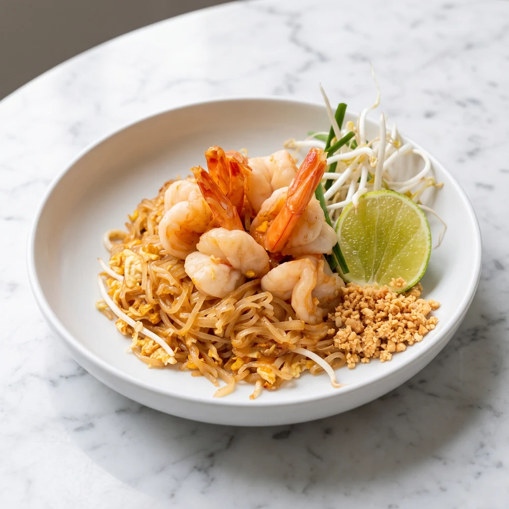 Pad Thai — prawn option pictured